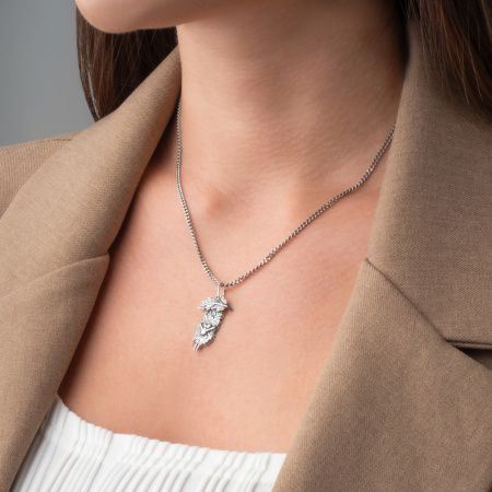 Серебряная подвеска «Ёжик в тумане»