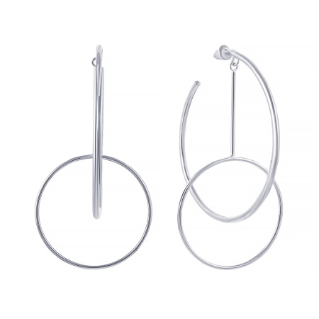 Серебряные серьги-гвоздики