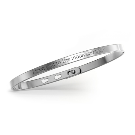 Браслет из серебра «I love you to the moon and back»
