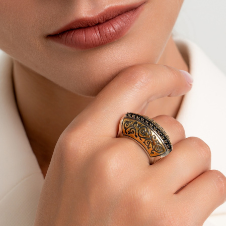 Серебряное кольцо «Восточная Фантазия»