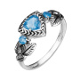 Кольцо из серебра с лондон топазом
