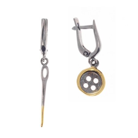 Серьги из серебра «Марья-Искусница»