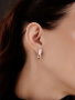 Серьги из серебра с бриллиантом