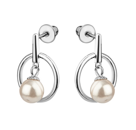 Серебряные серьги с жемчугом