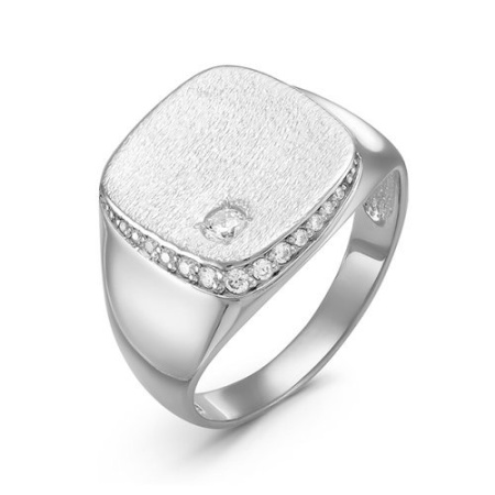 Кольцо из серебра с фианитами