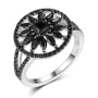 Серебряное кольцо с шпинелью «Цветок»