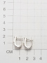 Серьги из серебра с бриллиантами