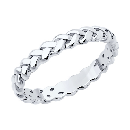 Серебярное кольцо «Коса»