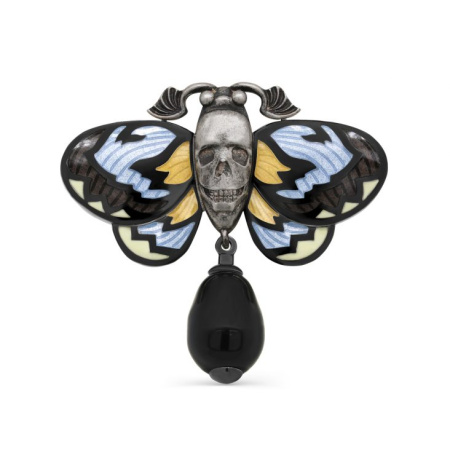 Брошь из серебра «Бражник»