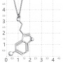 Колье из серебра «Серотонин - Счастье»