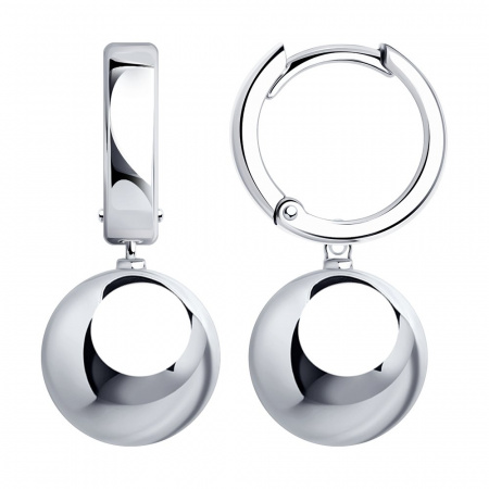 Серьги из серебра Sokolov