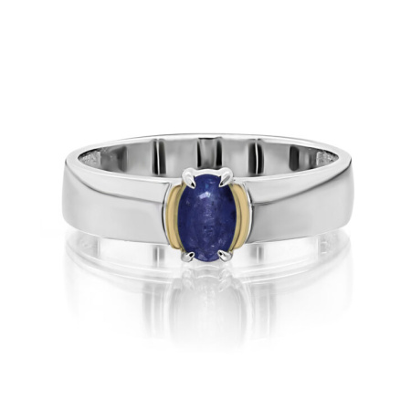 Кольцо из серебра с сапфиром