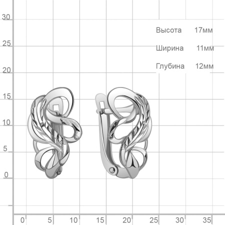 Серебряные серьги