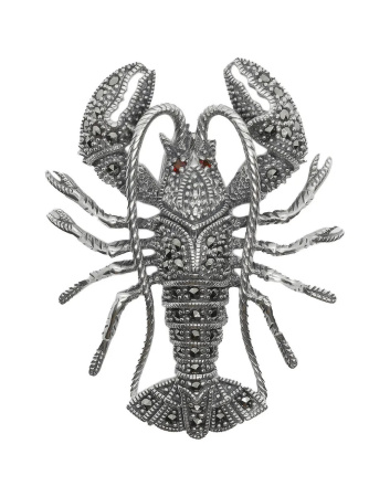 Брошь из серебра «Омар»