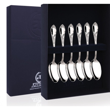Серебряный набор «Престиж» 6 кофейных ложек