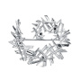 Брошь из серебра «Кристаллы Льда» с фианитами