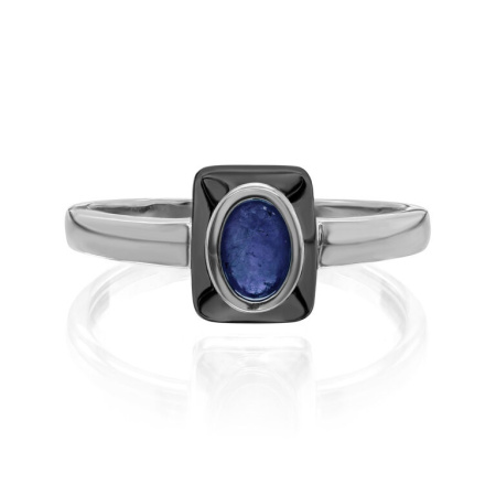 Кольцо из серебра с сапфиром