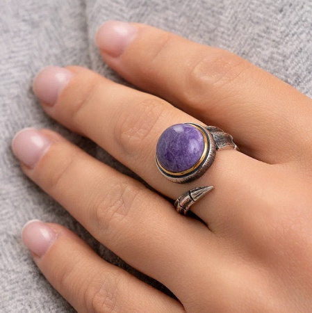 Серебряное кольцо «Чертополох»