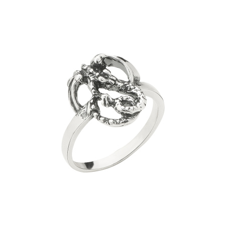 Серебряное кольцо «Дракон»