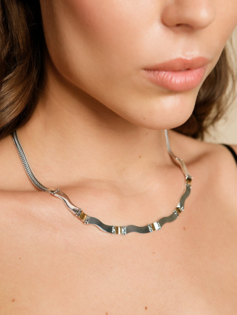 Серебряное колье