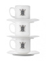 Три кофейные чашки «Петербург» с блюдцами