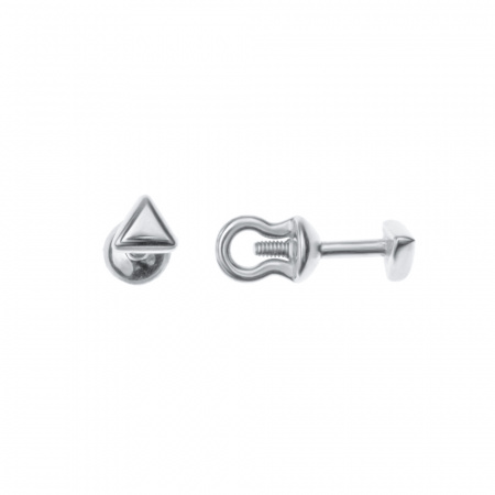 Серьги-пусетты из серебра