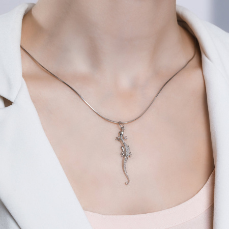 Подвеска из серебра «Ящерка»