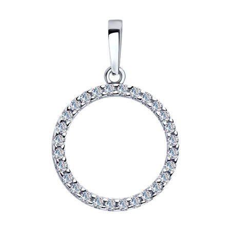 Подвеска из серебра с фианитами SOKOLOV