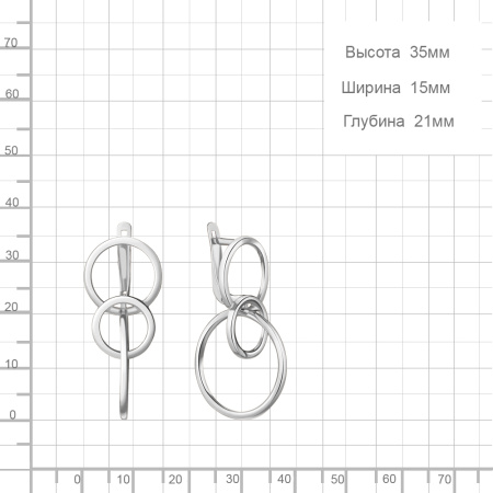 Серьги из серебра