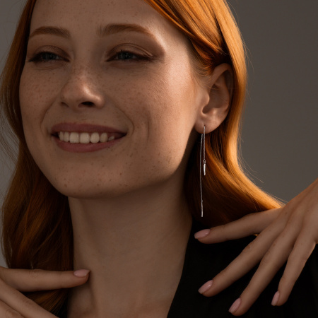 Серебряные серьги «Крылья»