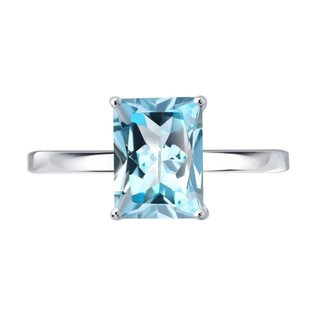 Кольцо из серебра с топазом