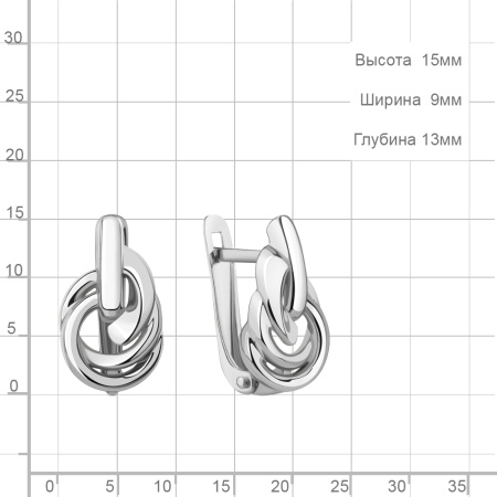Серебряные серьги