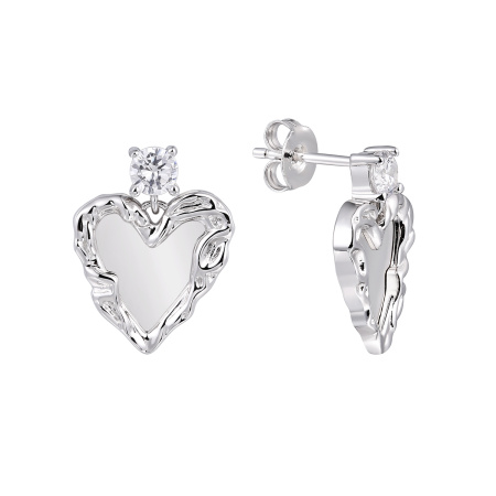 Серьги из серебра с кубическим цирконием