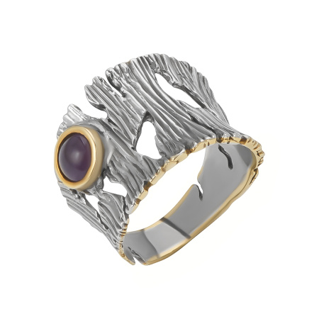 Серебряное кольцо с аметистом