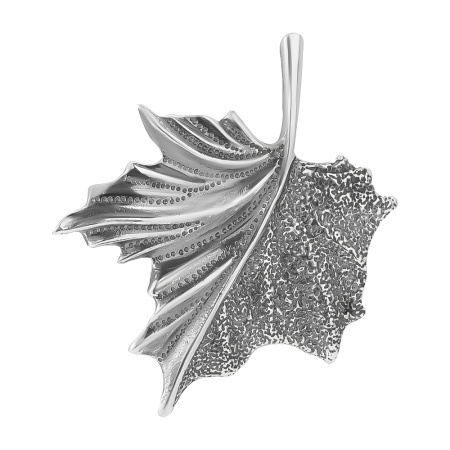 Серебряная брошь «Кленовый лист»