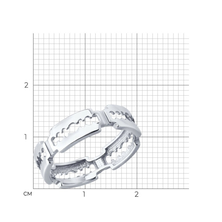 Серебряное кольцо «Лезвие»