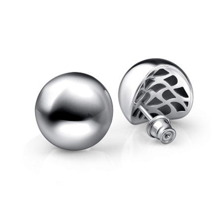 Серьги из серебра «Круг»