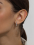 Серьги из серебра с бриллиантом