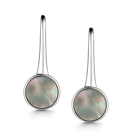 Серьги из серебра с перламутром