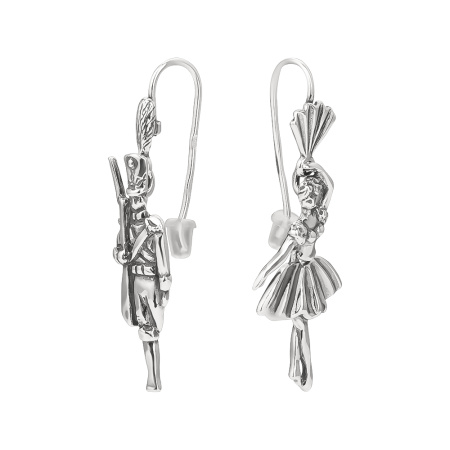 Серебряные серьги «Жестокий романс»