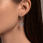 Серебряные серьги «Сердце»
