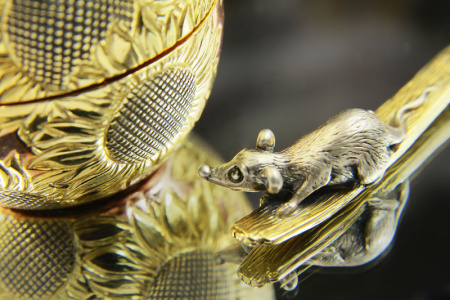 Серебряная чайная ложка «Мышка-Норушка»