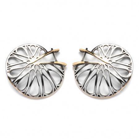 Серьги из серебра с позолотой