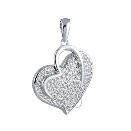 Серебряная подвеска «Сердце»