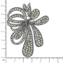 Серебряная брошь Alexandre Vassiliev с марказитами Swarovski
