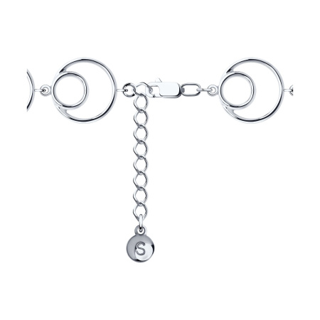 Серебряный браслет с топазом