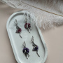 Серьги из серебра с эмалью «Балерина»