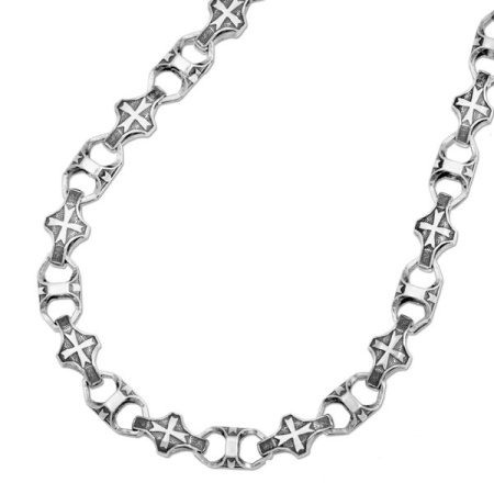 Серебряная цепь «Мальтийский крест»