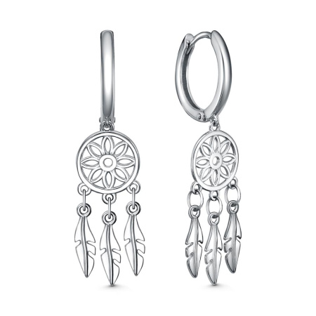 Серьги из серебра «Ловцы снов»