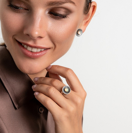 Серебряные серьги «Небесный Диск»